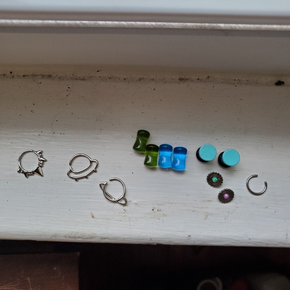 Assorted body jewelry